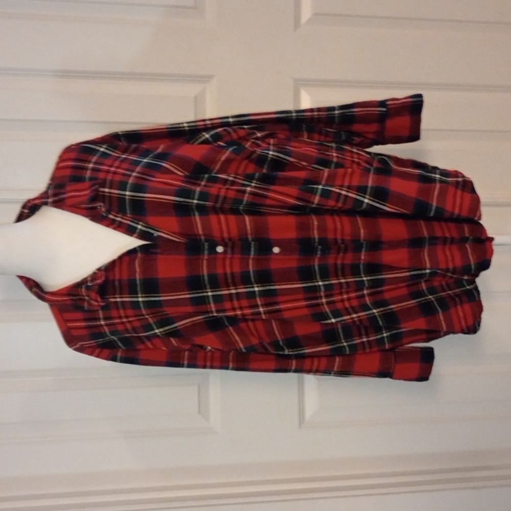 Women's old navy plaid flannel button up, size 4X